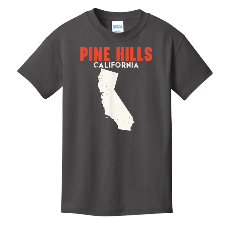 Pine Hills California Usa State America Travel Californian Basic Youth T-shirt by Bandits | Artistshot