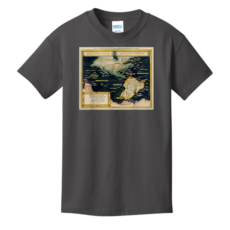 Vintage Americas Map (1590) Basic Youth T-shirt | Artistshot