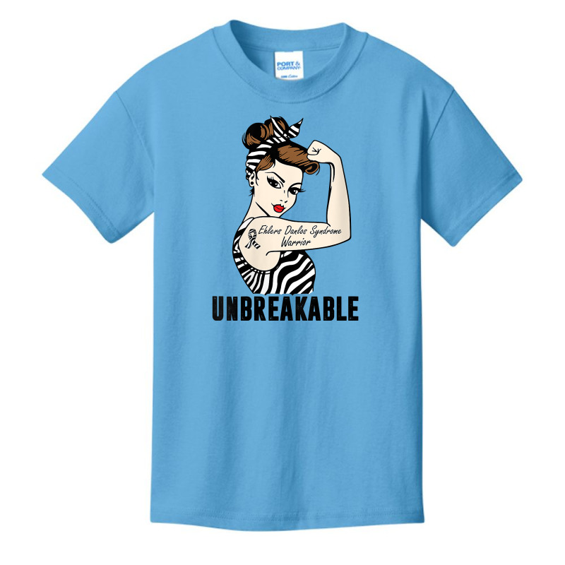 Womens Ehlers Danlos Syndrome Warrior Unbreakable Strong Woman V Neck Basic Youth T-shirt | Artistshot