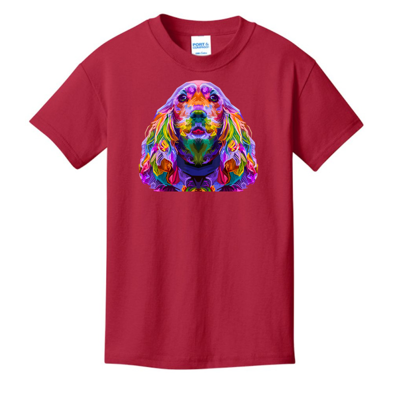 English Cocker Spaniel Pop Art Portrait Dog Owner T Shirt Basic Youth T-shirt by cm-arts | Artistshot