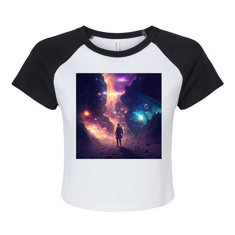 Traveller Man Photography Raglan Crop Top by Creative Corner | Artistshot