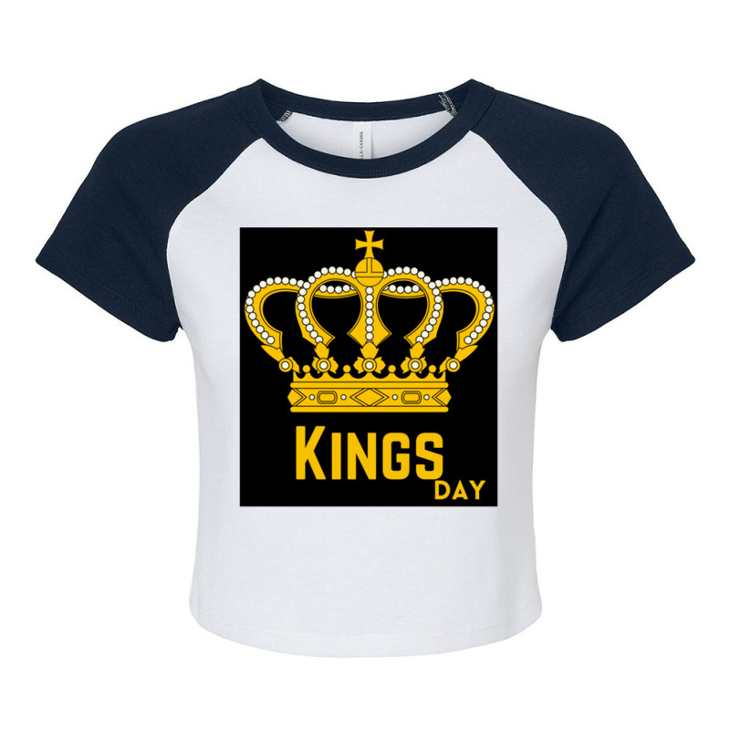 Kings Day Raglan Crop Top by AamiraMelon | Artistshot