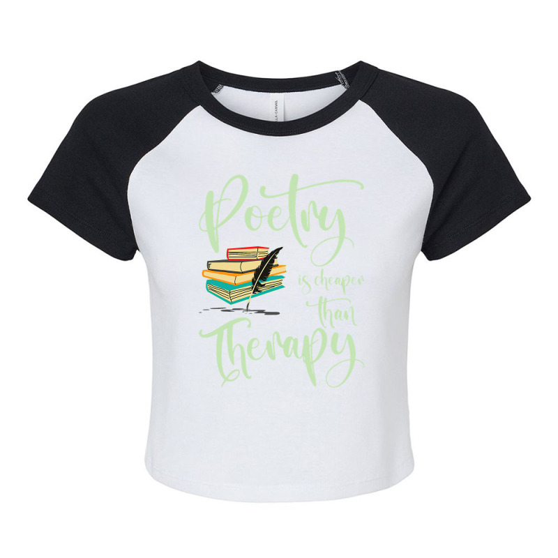 Poetry Enthusiast Book Literature Writer Novelist  Raglan Crop Top by LamarGastong | Artistshot