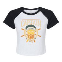 Captain Ship Skipper Boat Owner Lover Raglan Crop Top | Artistshot