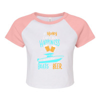 Boating If Money Cant Buy Happiness Explain Boats  Raglan Crop Top | Artistshot