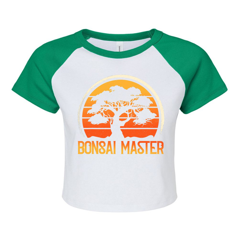 Bonsai Master Funny Miniature Japanese Bonsai Tree Raglan Crop Top by JanayVanbure | Artistshot