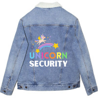 Halloween Unicorns Costume Mom Daughter Unicorn Se Unisex Sherpa-lined Denim Jacket | Artistshot