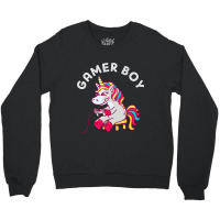 Gamer Boy Unicorn Gaming Cute Video Game Crewneck Sweatshirt | Artistshot