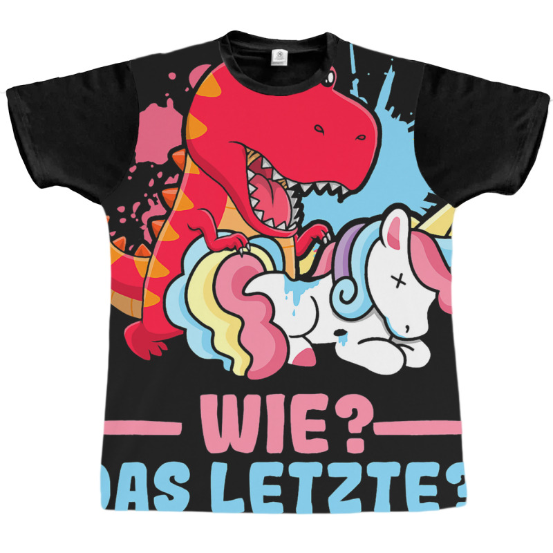 How The Last Unicorn Fans Funny Unicorn Dino Costu Graphic T-shirt | Artistshot