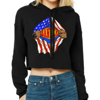 Funny Super Banker Hero Job Cropped Hoodie | Artistshot