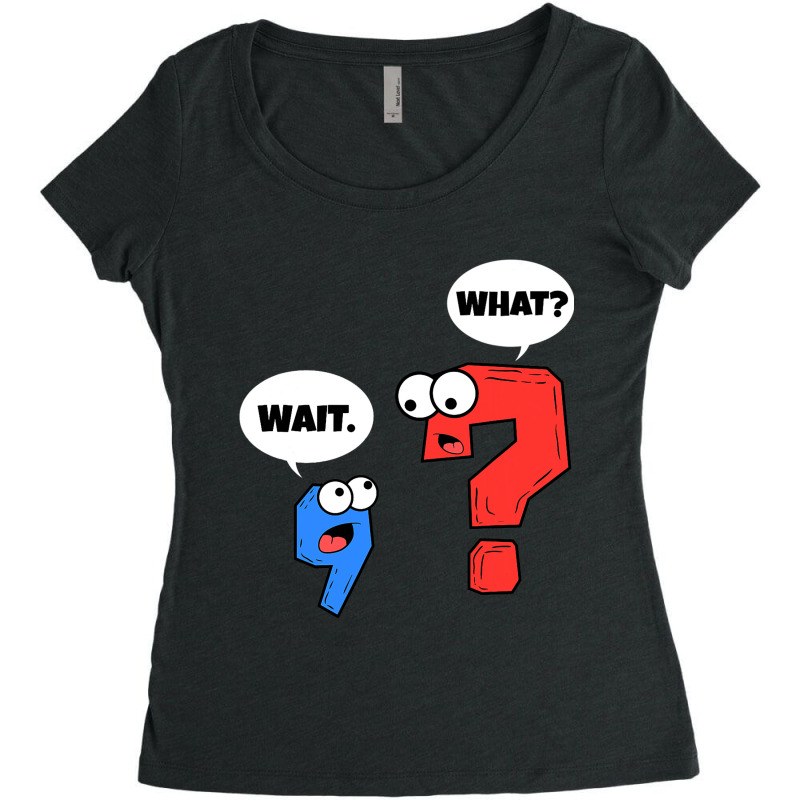 Grammar Punctuation Teacher Writer Women's Triblend Scoop T-shirt by Upsunshine | Artistshot