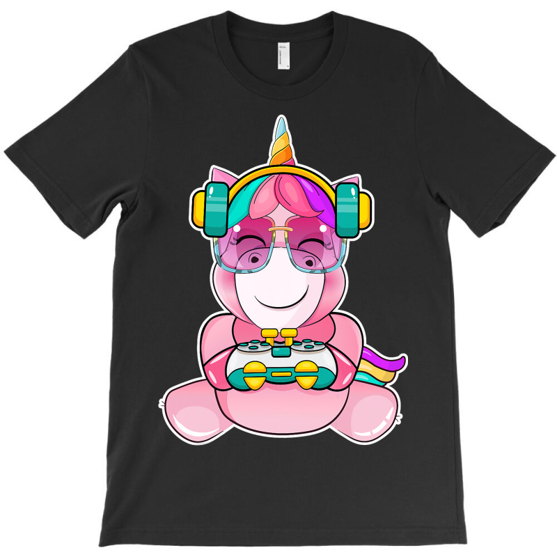 Gamer Girl Unicorn Gaming Cute Video Game Women Gi T-shirt | Artistshot