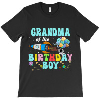 Grandma Of The Birthday Astronaut Boy Space Party T-shirt | Artistshot