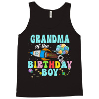 Grandma Of The Birthday Astronaut Boy Space Party Tank Top | Artistshot