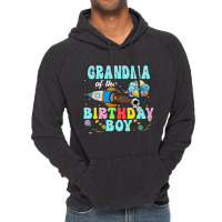 Grandma Of The Birthday Astronaut Boy Space Party Vintage Hoodie | Artistshot