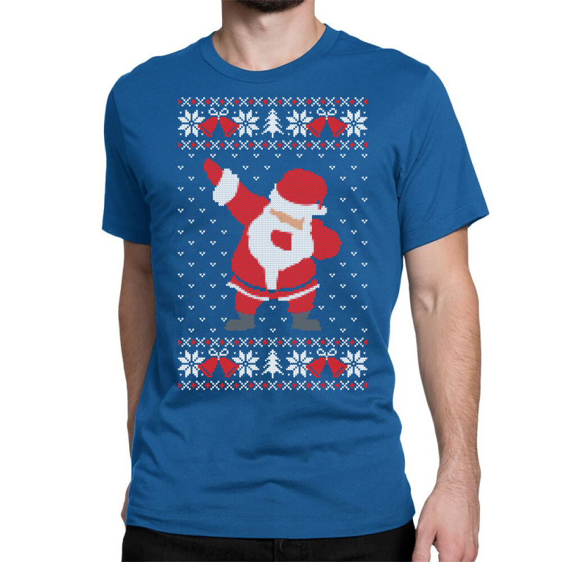 Dabbing Santa Ugly Sweater Classic T-shirt | Artistshot