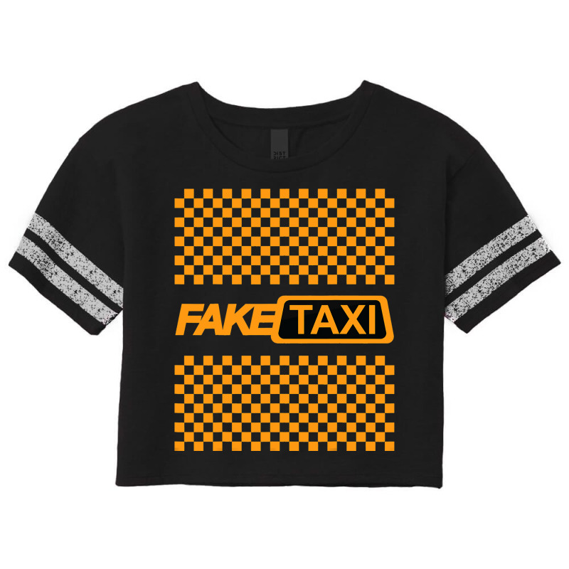 Funny Fake Taxi Yellow Cab Driver Scorecard Crop Tee by GARYYATES | Artistshot