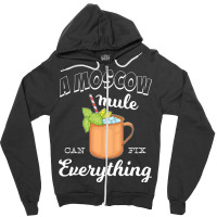 Funny Cocktail Lover Bartender Moscow Mule Zipper Hoodie | Artistshot