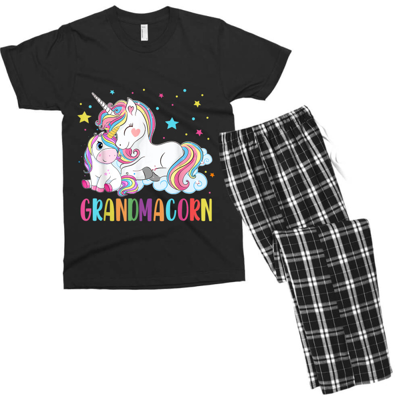 Grandmacorn Unicorn Costume Grandma Mom Mothers Da Men's T-shirt Pajama Set | Artistshot