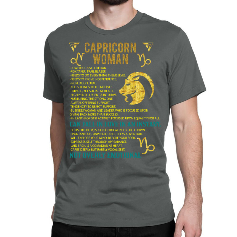 Capricorn Woman Classic T-shirt by SabriAcar | Artistshot