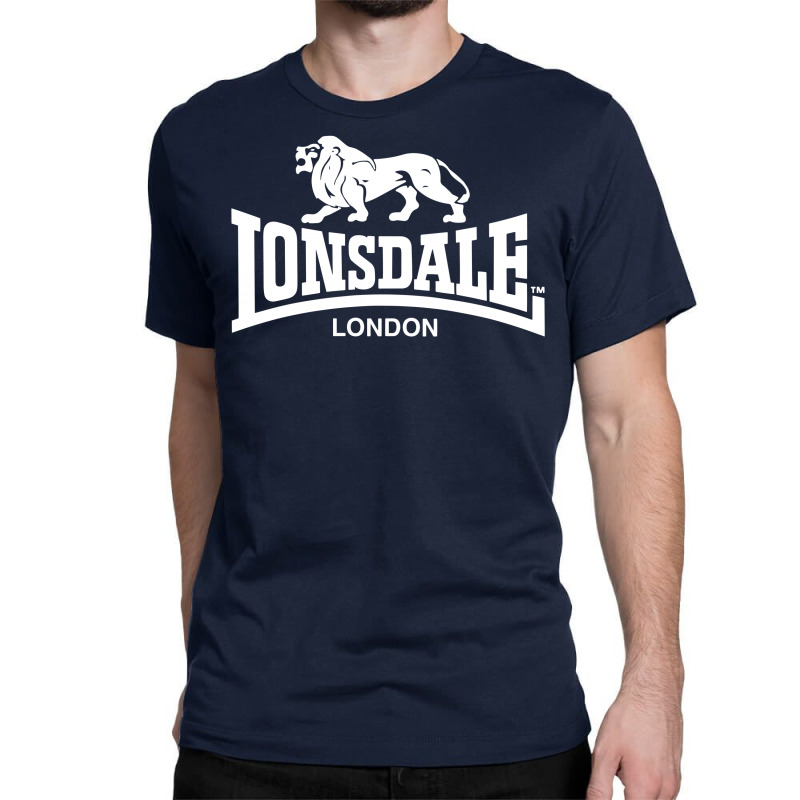 Lonsdale London Men´s Regular Fit Classic Lion Logo T-shirt Blue