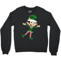 Happy Cute Little Elf Christmas Xmas Seasonal Holi Crewneck Sweatshirt | Artistshot