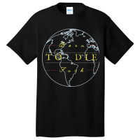 Borntodie  Globe Earth Mapping Basic T-shirt | Artistshot