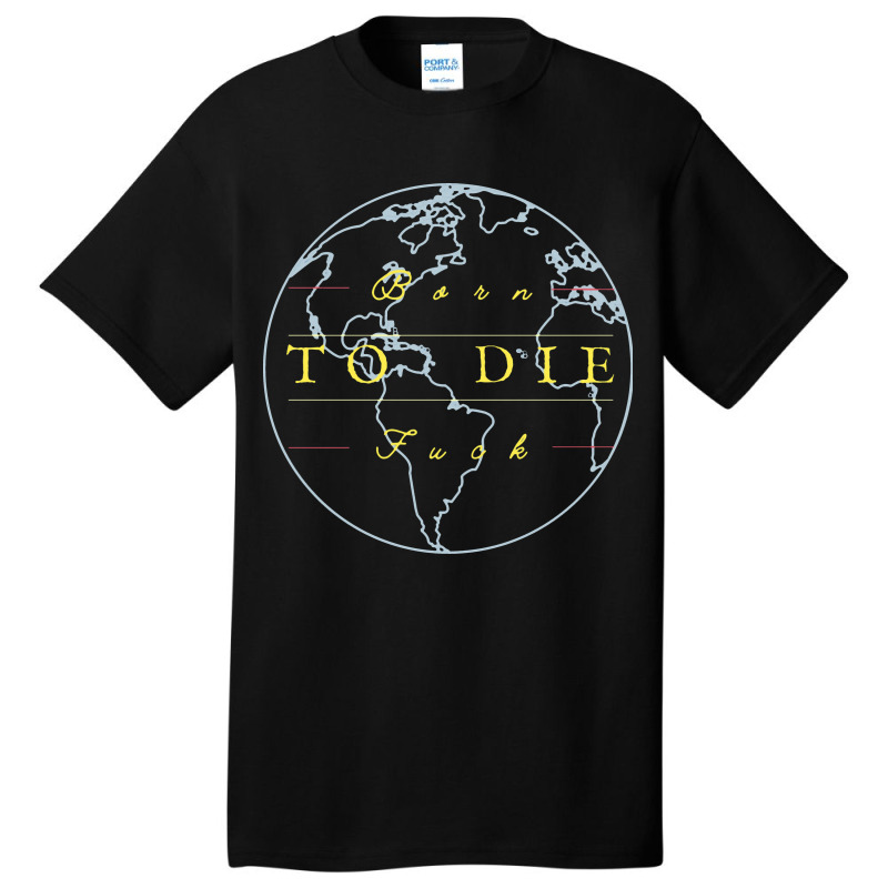 Borntodie  Globe Earth Mapping Basic T-shirt | Artistshot