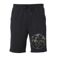 Borntodie  Globe Earth Mapping Fleece Short | Artistshot