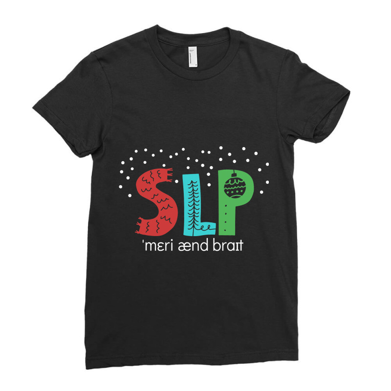 Funny Phonetic Transcription Christmas Slp Speech  Ladies Fitted T-Shirt by JOEGREEN | Artistshot