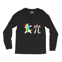 Happy Pi Day Funny Unicorn Dabbing Math For Girls Long Sleeve Shirts | Artistshot