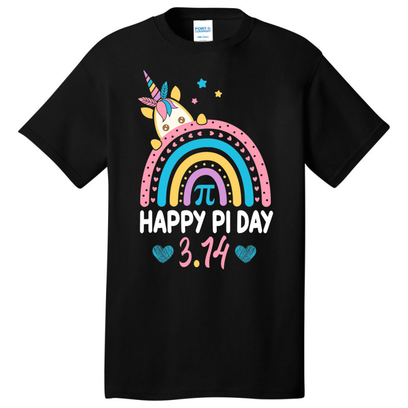 Happy Pi Day Math Teacher School Kids Rainbow Unic Basic T-shirt | Artistshot