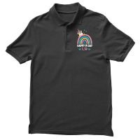 Happy Pi Day Math Teacher School Kids Rainbow Unic Men's Polo Shirt | Artistshot