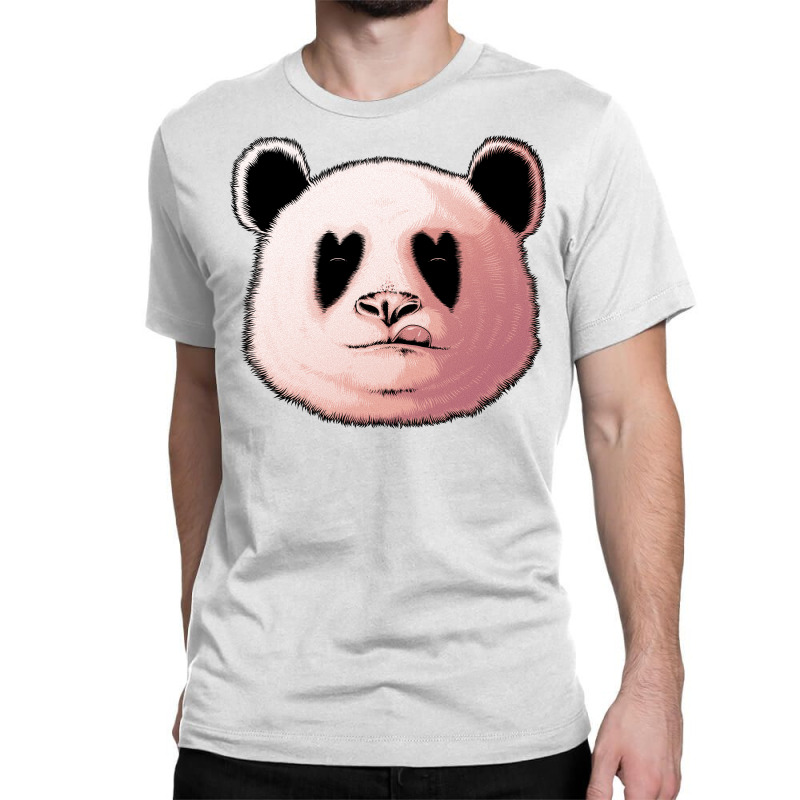 Panda In Love Classic T-shirt | Artistshot