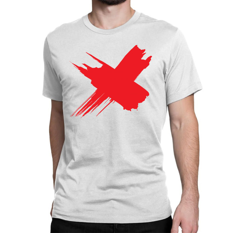 Red X Classic T-shirt | Artistshot