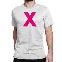 Pink X Classic T-shirt | Artistshot