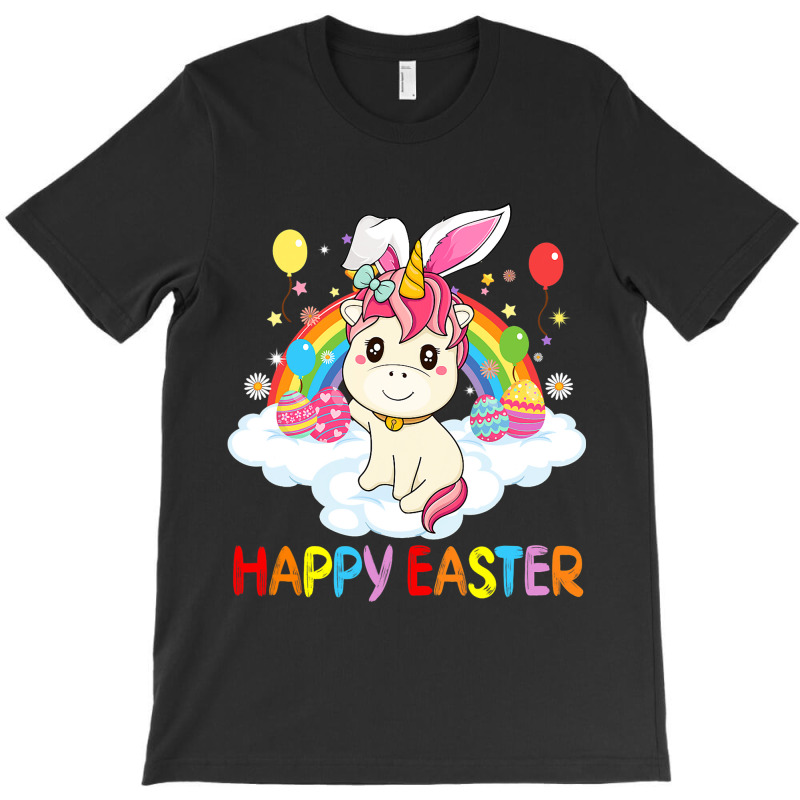 Happy Easter Cute Unicorn Wearing Ears Easter Egg T-shirt | Artistshot