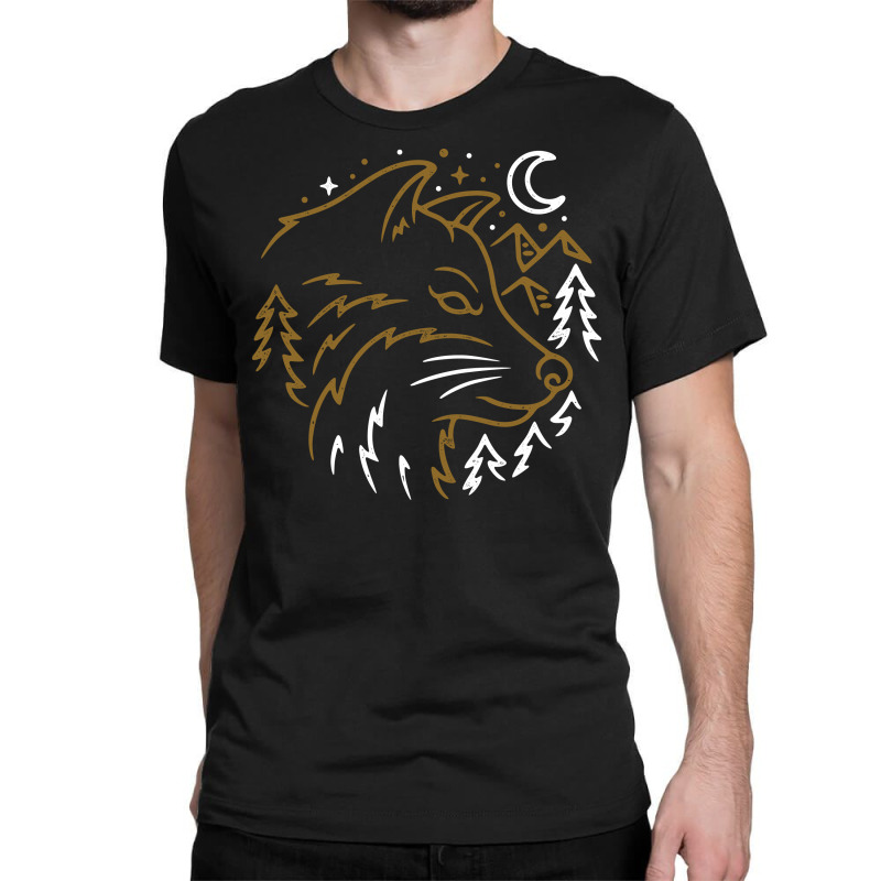 Wolf Wild Classic T-shirt by Quilimo | Artistshot