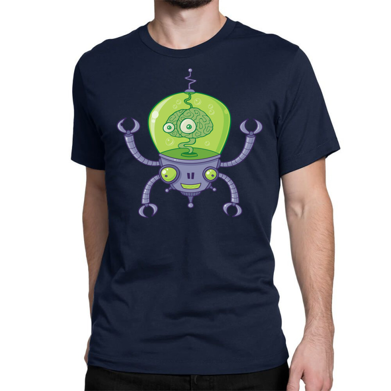 Brainbot Robot With Brain Classic T-shirt by fizzgig | Artistshot