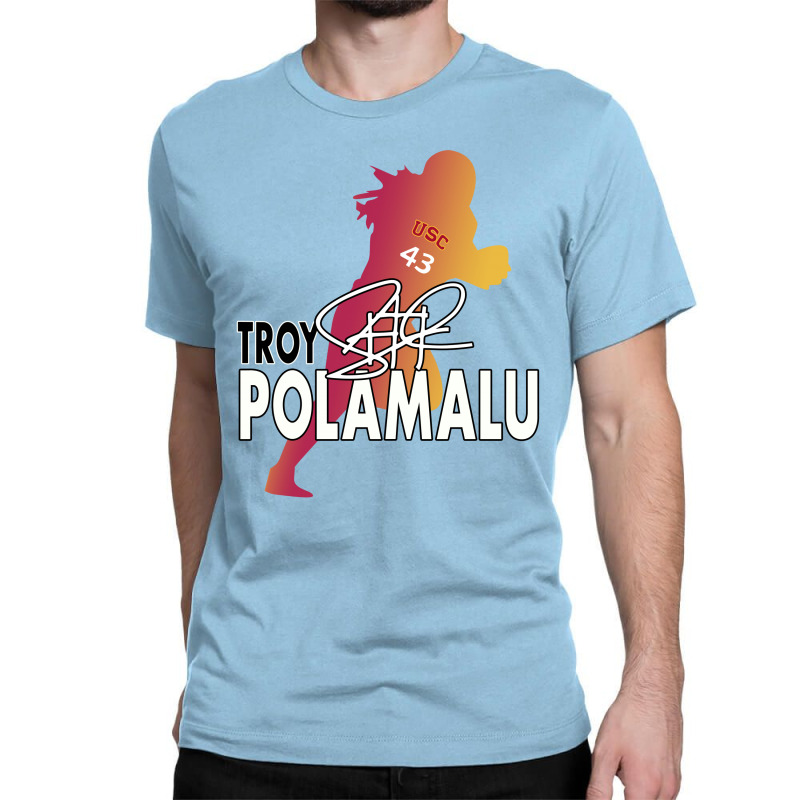 Troy Polamalu Silhouette Classic T-shirt by Kizaide | Artistshot