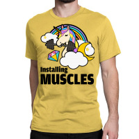 Installing Muscles For Light Classic T-shirt | Artistshot