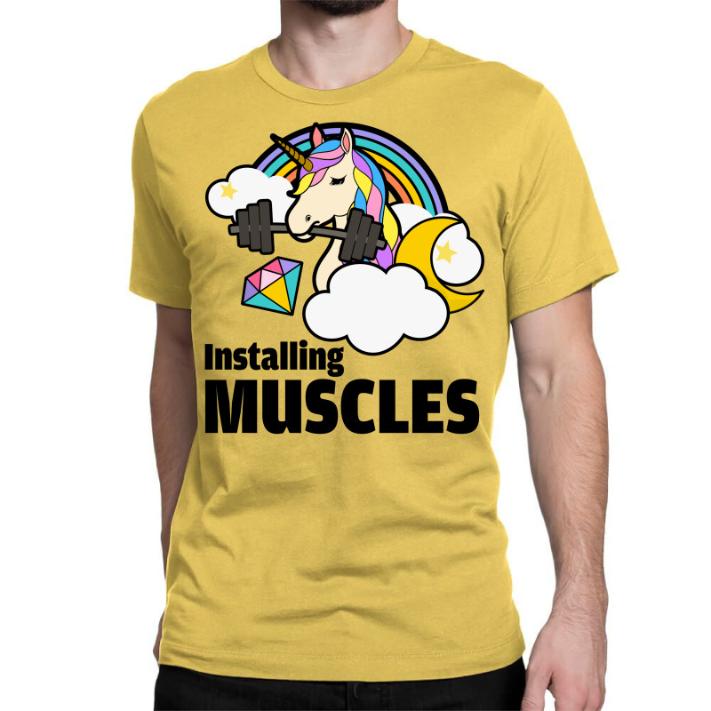 Installing Muscles For Light Classic T-shirt by autlu2024 | Artistshot