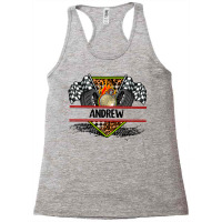 Custom Name Race Flag And Race Equipment Racerback Tank | Artistshot