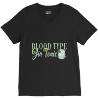 Hen Party Blood Type Gin Tonic Cocktail For Barten V-neck Tee | Artistshot