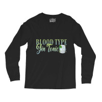 Hen Party Blood Type Gin Tonic Cocktail For Barten Long Sleeve Shirts | Artistshot