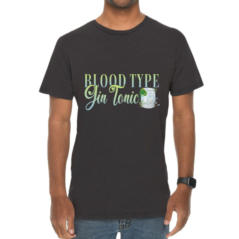 Hen Party Blood Type Gin Tonic Cocktail For Barten Vintage T-shirt | Artistshot