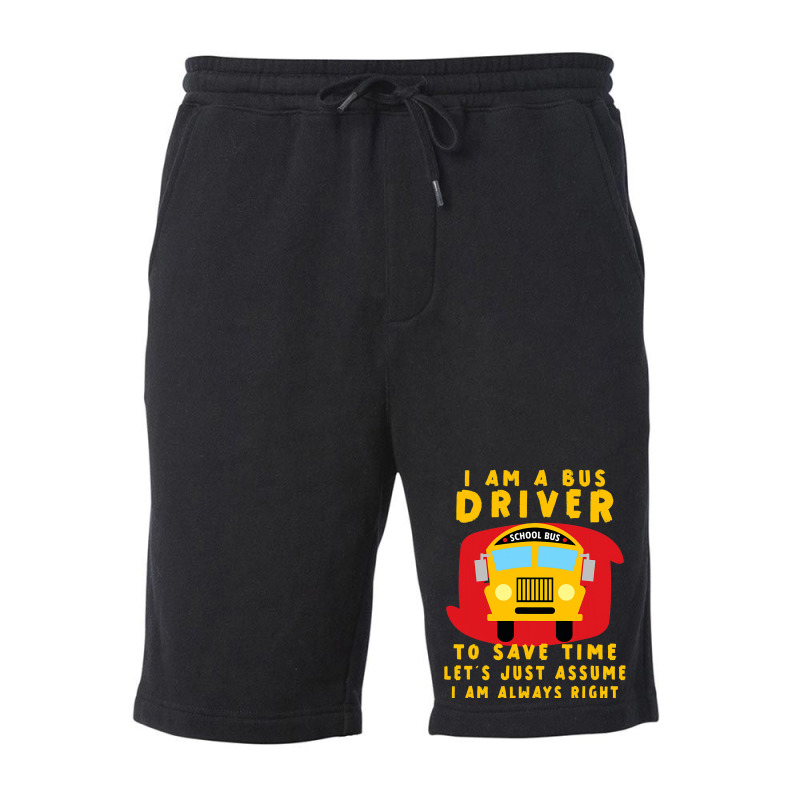 Funny School Bus Driver Appreciation Anniversary Fleece Short | Artistshot