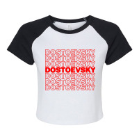 Funny Fyodor Dostoevsky Russian Literature Writer  Raglan Crop Top | Artistshot