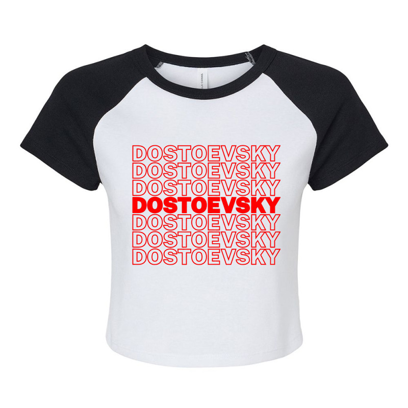 Funny Fyodor Dostoevsky Russian Literature Writer  Raglan Crop Top by ERICJONES | Artistshot