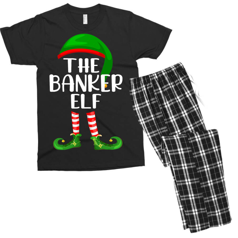 Funny The Banker Elf Matching Family Christmas Men's T-shirt Pajama Set by ERICJONES | Artistshot